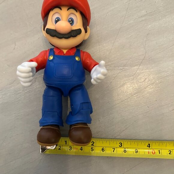 Super Mario It's-A Me, Mario! Collectible Action Figure Poseable Nintendo Mario - Picture 10 of 10
